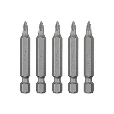 Комплект насадок викруткових PZ1 1/4" * 50 мм, ACR, S2, уп. 5 од., STORM INTERTOOL VT-0203