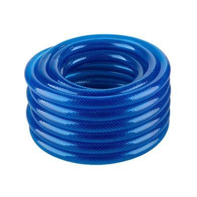 Шланг для води тришаровий, синій, 3/4", 10 м, армований, PVC INTERTOOL GE-4071