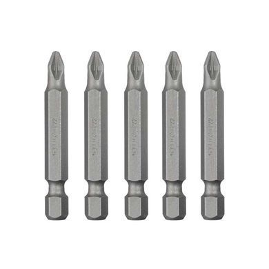 Комплект насадок викруткових PZ2 1/4" * 50 мм, ACR, S2, уп. 5 од., STORM INTERTOOL VT-0204