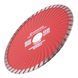 Диск відрізний по каменю TURBO алмазний, 150мм, 22-24%, Проф INTERTOOL CT-2008