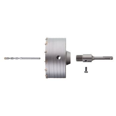 Свердло корончасте по бетону 120 мм + Перехідник SDS-plus 100 мм INTERTOOL SD-7120