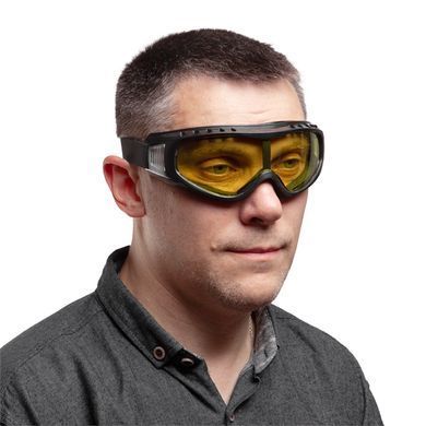 Окуляри захисні прозорі закритого типу, матеріал лінз полікарбонат, оптичний клас 2