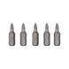 Комплект насадок викруткових PH1 1/4" * 25 мм, ACR, S2, уп. 5 од., STORM INTERTOOL VT-0206