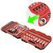 Набір інструментів 1/2" & 1/4" 110од (ET-6108SP) INTERTOOL ET-9108
