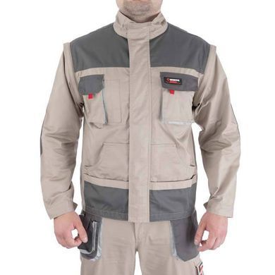 Куртка робоча 2 в 1, 100% бавовна, щільність 180 г/м&sup2;, XXL INTERTOOL SP-3035
