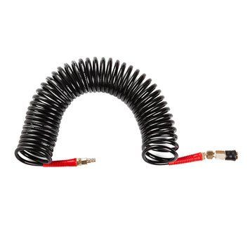 Шланг BLACK M-Flex 6,5х10мм, 10м спіральний поліуретановий з поворотним шарніром, латунними швидкоро