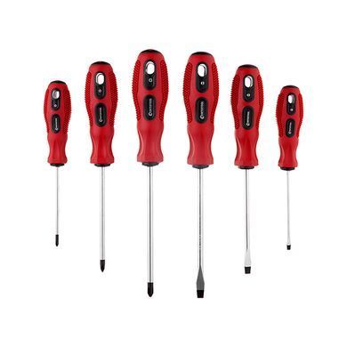Набір викруток 6 од. (SL3x75,SL5x100,SL6x125,PH0x75,PH1x100,PH2x125), CrV, Ergo-design