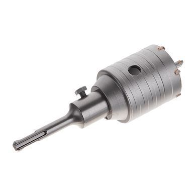 Свердло корончасте по бетону 55мм + Перехідник SDS Plus 100мм INTERTOOL SD-7055