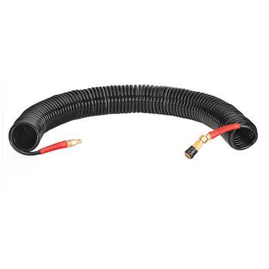 Шланг BLACK M-Flex 6.5х10мм, 20м спіральний поліуретановий з поворотним шарніром, латунними швидкоро