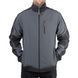 Куртка SOFTSHELL темно сіра-чорна, тришарова, тканина - стрейч 300 GSM 100D з водо- і вітрозахистом, розмір М INTERTOOL SP-3132