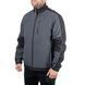 Куртка SOFTSHELL темно сіра-чорна, тришарова, тканина - стрейч 300 GSM 100D з водо- і вітрозахистом, розмір М INTERTOOL SP-3132