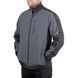 Куртка SOFTSHELL темно сіра-чорна, тришарова, тканина - стрейч 300 GSM 100D з водо- і вітрозахистом, розмір М INTERTOOL SP-3132