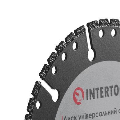 Диск алмазний універсальний сегментний 125**22.2 на кутову шліфувальну машину. INTERTOOL CT-1000