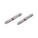 Комплект викруткових насадок PH2 1/4" * 50 мм, S2, уп. 2 од., STORM INTERTOOL VT-0212