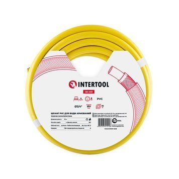 Шланг для поливу 3- х шаровий 1/2 ", 10м, армований PVC INTERTOOL GE-4021