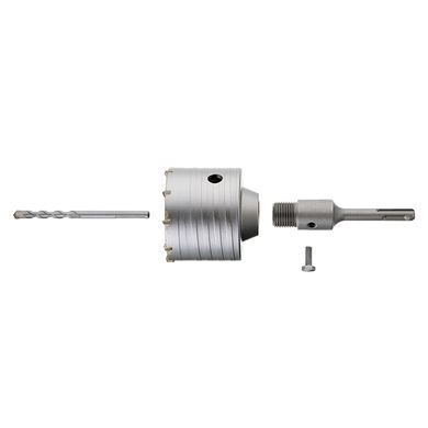 Свердло корончасте по бетону 75мм + Перехідник SDS Plus 100мм INTERTOOL SD-7075