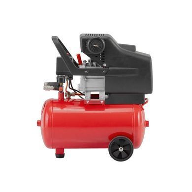 Компресор, 24 л, 1,2 кВт, 220 В, 8 атм, 205 л/хв, 80 дБ INTERTOOL PT-0020