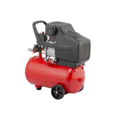 Компресор, 24 л, 1,2 кВт, 220 В, 8 атм, 205 л/хв, 80 дБ INTERTOOL PT-0020
