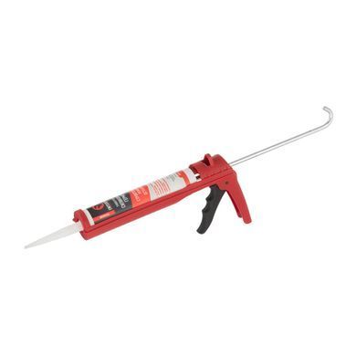 Пістолет для видавлювання силікону 1300 Н, посилений пластик INTERTOOL HT-0027