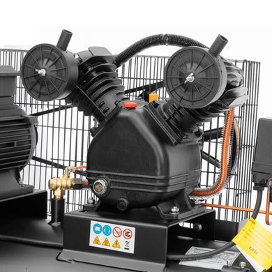 Компресор 100л, 4HP, 3 кВт, 380 В, 8aтм, 500 л/хвил. 2 циліндри