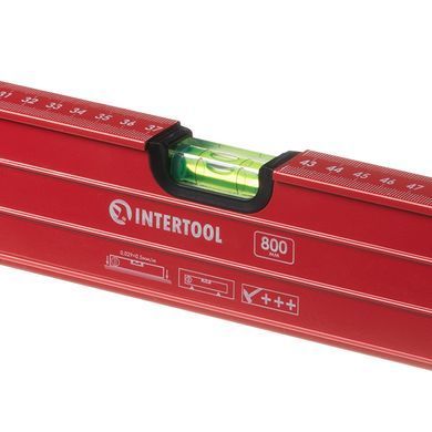 Рівень з поворотною капсулою 800 мм, 3 капсули INTERTOOL MT-1268