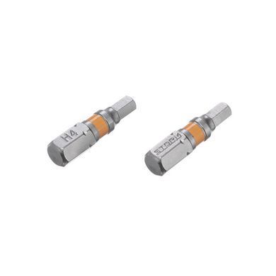 Комплект викруткових насадок Hex H4.0 1/4" * 25 мм, S2, уп. 2 од., STORM INTERTOOL VT-0227