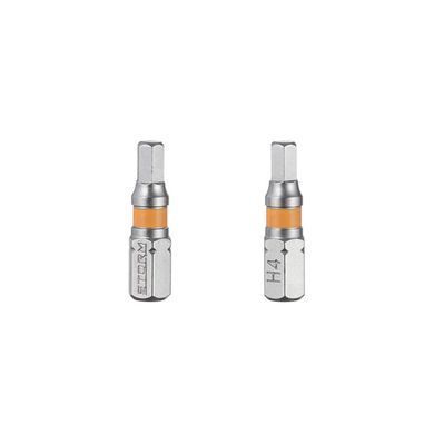 Комплект викруткових насадок Hex H4.0 1/4" * 25 мм, S2, уп. 2 од., STORM INTERTOOL VT-0227