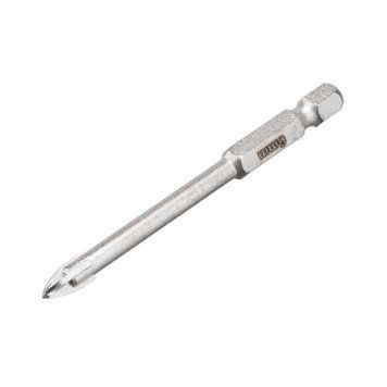 Свердло по склу та кераміці 6 мм HEX 1/4 '' (6.35mm)