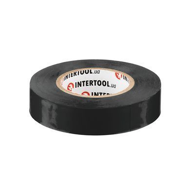 Стрічка ізоляційна 0.15 мм * 17 мм * 20 м, чорна (уп. 10 шт) INTERTOOL IT-0021