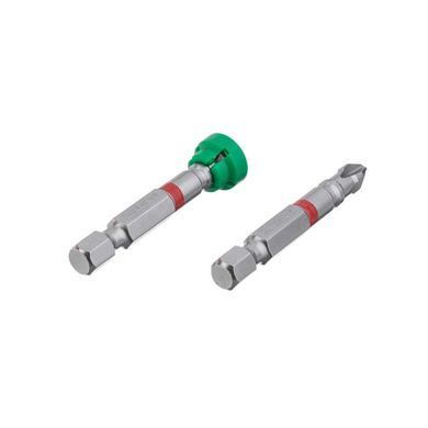 Комплект насадок викруткових PH2 з обмежувачем 1/4" * 50 мм, S2, уп. 2 од., STORM INTERTOOL VT-0231