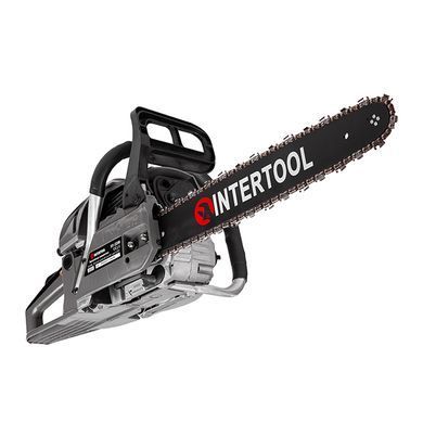 Бензопила ланцюгова, 2,4 кВт (3,3 к/с), 52 см&sup3;, шина 45 см, 3200 об/хв INTERTOOL DT-2208