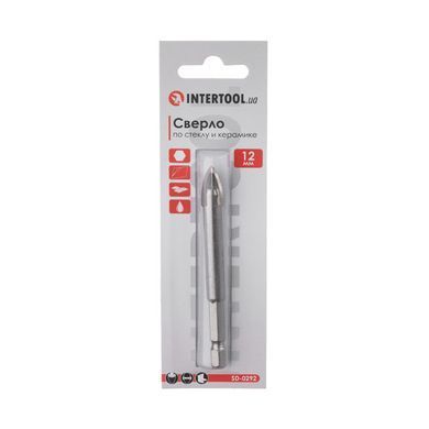 Свердло по склу та кераміці 12 мм HEX 1/4 '' (6.35mm)