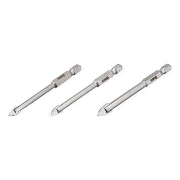 Набір свердел по склу та кераміці 5 + 6 + 8 мм HEX 1/4 '' (6.35mm)