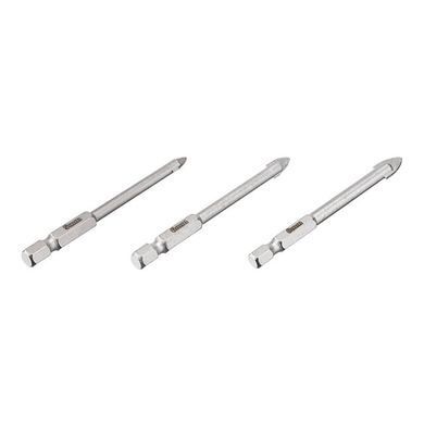 Набір свердел по склу та кераміці 5 + 6 + 8 мм HEX 1/4 '' (6.35mm)