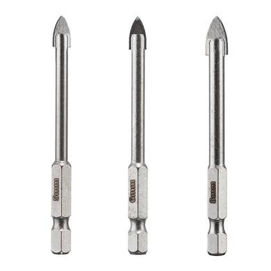 Набір свердел по склу та кераміці 5 + 6 + 8 мм HEX 1/4 '' (6.35mm)