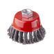 Щітка чашкова 85 мм, для КШМ, М14 (пучки крученого дроту) INTERTOOL BT-2085