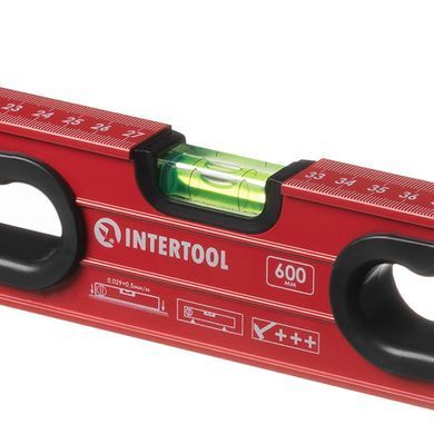 Рівень з поворотною капсулою 600 мм, 3 капсули INTERTOOL MT-1266