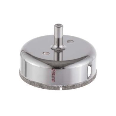 Коронка трубчаста по склу та кераміці 80 мм INTERTOOL SD-0376