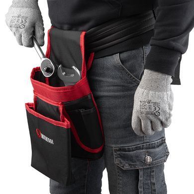 Сумка поясна слюсарно-будівельна, 8 кишень, поліестер INTERTOOL SP-1036
