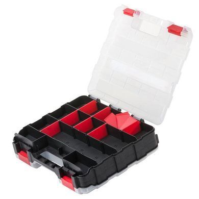 Пластиковий органайзер, двосторонній, 12.5", 2 в 1, 320*270*80 мм INTERTOOL BX-4022