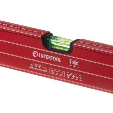 Рівень з поворотною капсулою 1000 мм, 3 капсули INTERTOOL MT-1270