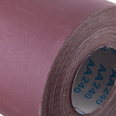 Шкурка шліфувальна на тканинній основі К240, 20cм x 50м INTERTOOL BT-0725