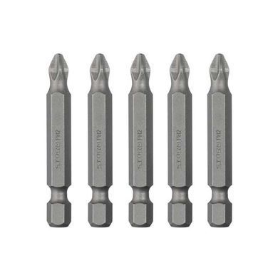 Комплект насадок викруткових PH2 1/4" * 50 мм, ACR, S2, уп. 5 од., STORM INTERTOOL VT-0202
