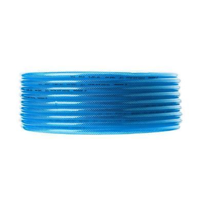 Шланг для води тришаровий, синій, 1/2", 50 м, армований, PVC INTERTOOL GE-4056